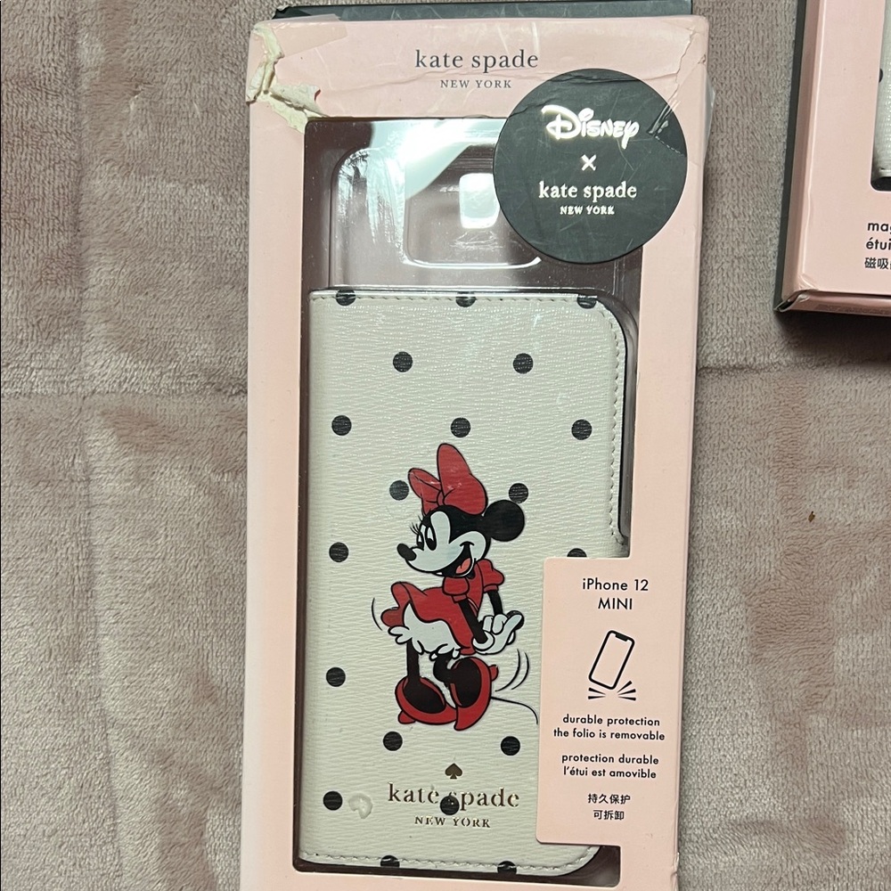 kate spade Disney Minnie Mouse iPhone 12 Mini Case - Cream and Black